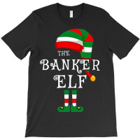 Banker Elf Family Christmas Matching Pajamas Group T-shirt | Artistshot