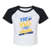 Author Writing Quote Book Author Novelist Raglan Crop Top | Artistshot