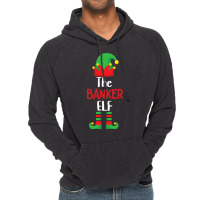 Banker Elf Matching Family Group Christmas Party P Vintage Hoodie | Artistshot