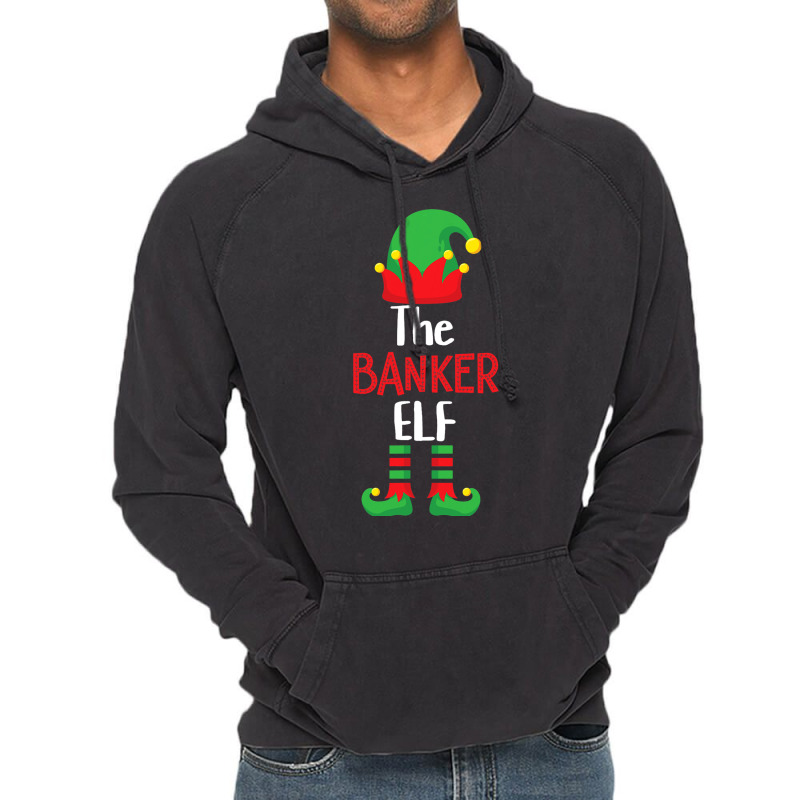 Banker Elf Matching Family Group Christmas Party P Vintage Hoodie by AbubakrCantor | Artistshot