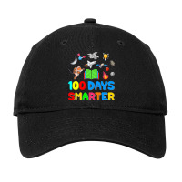 100th Day Of School Astronaut Books 100 Days Smart Adjustable Cap | Artistshot