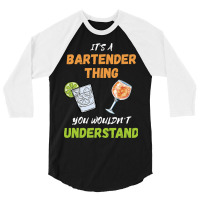 Bartender Thing Cocktail Drinks Mixologist Intoxic 3/4 Sleeve Shirt | Artistshot