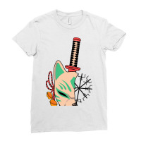 Cat Katana Ladies Fitted T-shirt | Artistshot