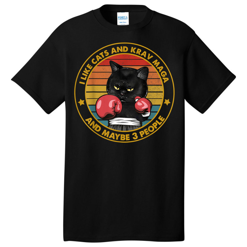 Krav Maga Tshirt Cat Tee Martial Art Israel Defense Forces T Shirt Basic T-shirt by atereabag | Artistshot