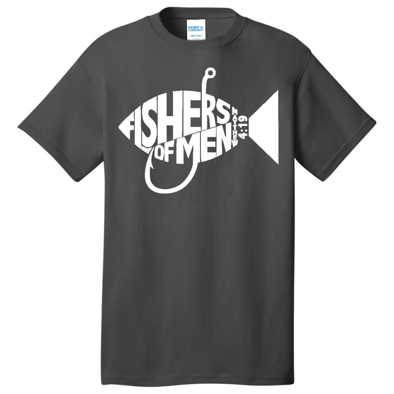 Matching Church Christian Group Bible Verse Fishers Of Men Pullover Ho Basic T-shirt | Artistshot