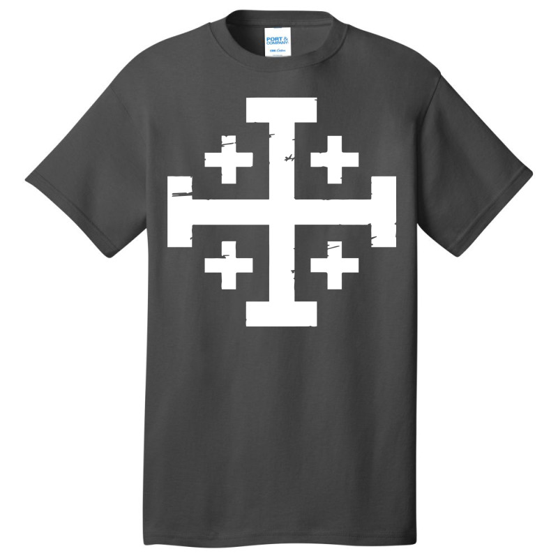 Crusader Cross Of Jerusalem Basic T-shirt | Artistshot