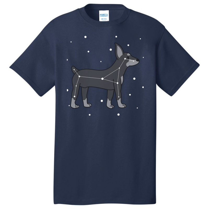 Dog Miniature Pinscher Constellation Puppy Animal Basic T-shirt | Artistshot