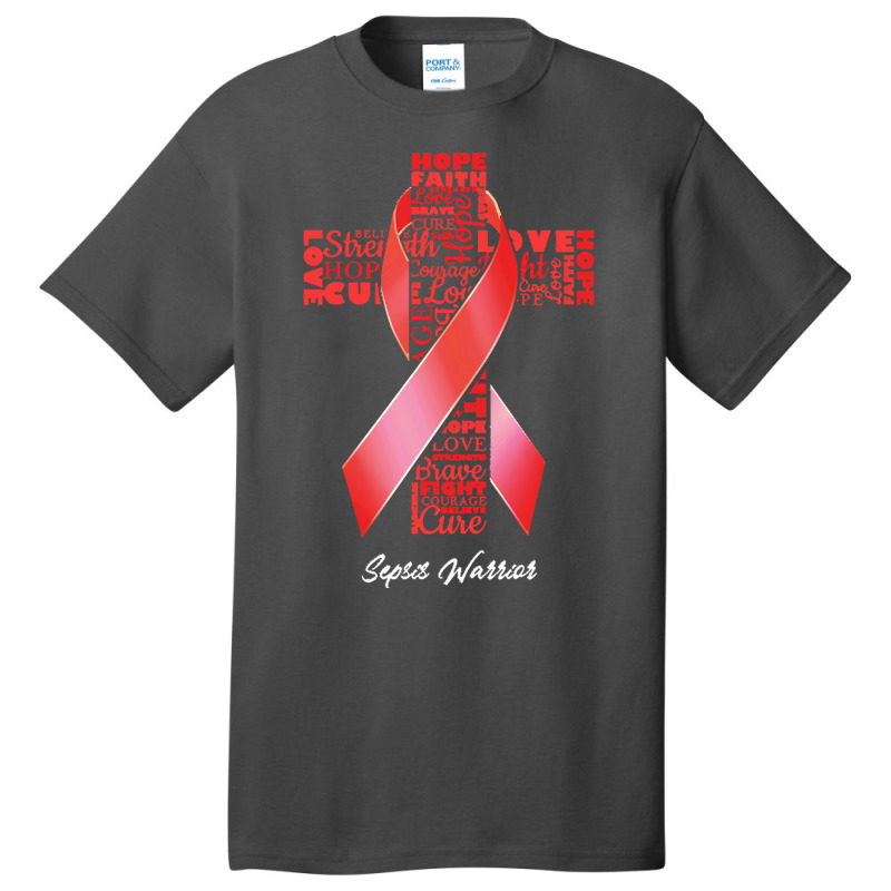 Sepsis T Shirtfaith Hope Love Sepsis Warrior T Shirt Basic T-shirt by rico96716 | Artistshot