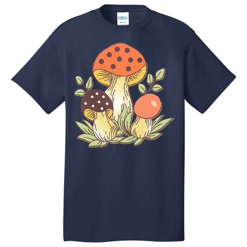 Mushrooms T  Shirt Retro 70's Mushrooms T  Shirt Basic T-shirt | Artistshot