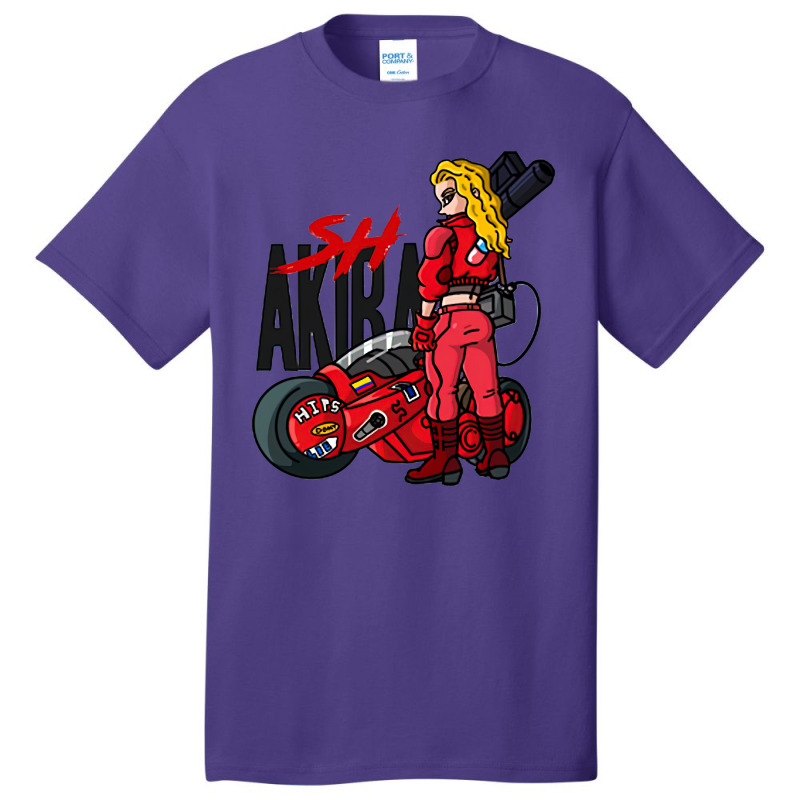 Female Motorcyclist Basic T-shirt | Artistshot