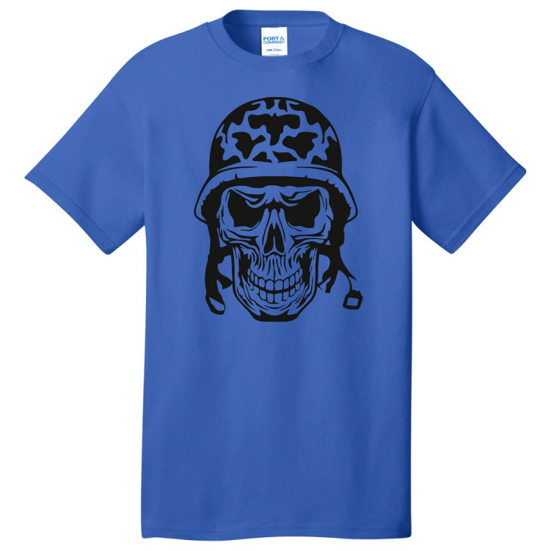 Soldier Skull Basic T-shirt | Artistshot