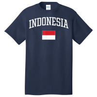 Vintage Flag Of Indonesia Love Your Country T Shirt Basic T-shirt | Artistshot