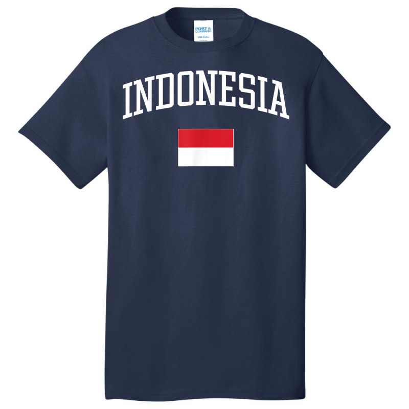 Vintage Flag Of Indonesia Love Your Country T Shirt Basic T-shirt | Artistshot