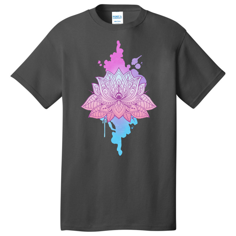 Mandala Lotus T  Shirt Asanas Mandala Lotus Mantra T  Shirt Basic T-shirt by shanie31601 | Artistshot