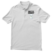 Maltese Daddy Dog Lover Maltese Puppy Christmas Gi Men's Polo Shirt | Artistshot