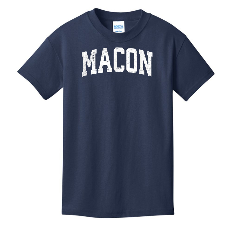 Macon Georgia Ga Vintage Athletic Sports Design T Shirt Basic Youth T-shirt by TeaMenShop | Artistshot