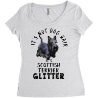 Its Not Dog Hair Its Scottish Terrier Glitter Dog  Women's Triblend Scoop T-shirt | Artistshot