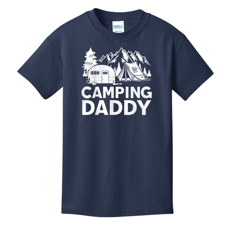 Mens Camping Daddy Funny Outdoors Mountain Camping Father's Day T Shir Basic Youth T-shirt by belenfinl | Artistshot