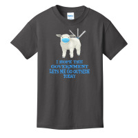 Sheep Sheeple Anti Vaccine Vax Mask Mandate Wants Go Outside T Shirt Basic Youth T-shirt | Artistshot