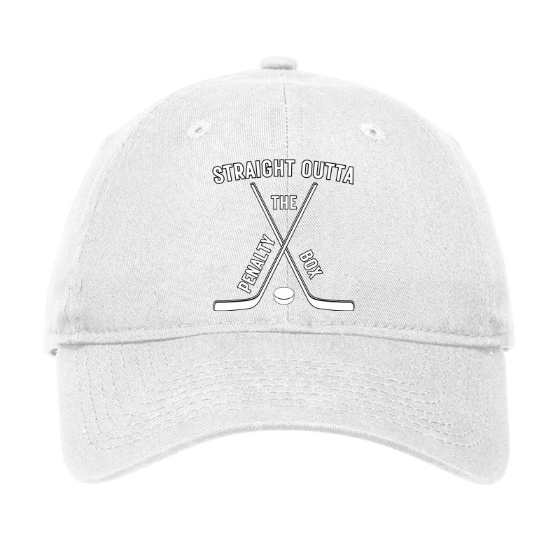 Ice Hockey Player Gift Straight Outta The Penalty  Adjustable Cap by HUGOFLORES | Artistshot