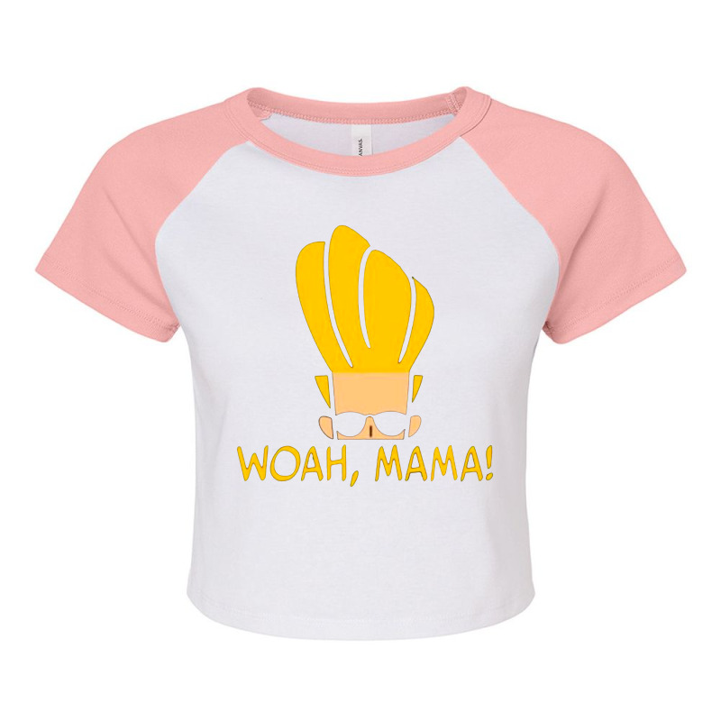 Woah Mama Raglan Crop Top | Artistshot