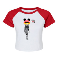 Agatha Mouse Set Me Free Raglan Crop Top | Artistshot