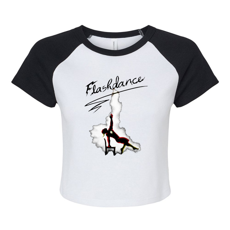 Flashdance Raglan Crop Top by Aibon | Artistshot