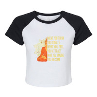 Buddhism Buddha Meditation Law Of Attraction Raglan Crop Top | Artistshot