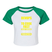 Devops Engineer Cloud Computing Agile Software Development Raglan Crop Top | Artistshot