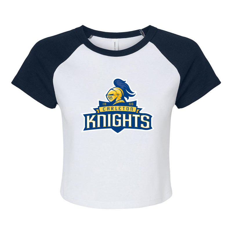 Carleton College Knights Raglan Crop Top by bastiancalvin | Artistshot