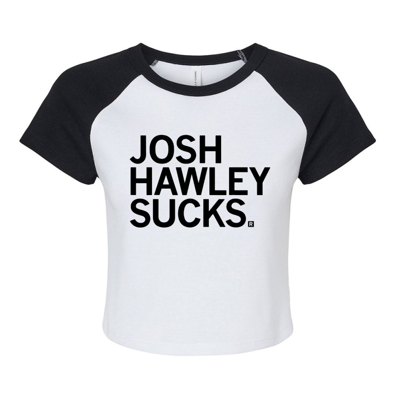 Josh Hawley Run Free Funny Hawley Running Raglan Crop Top by Ngecrit | Artistshot