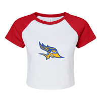 Cal State Bakersfield Roadrunners Raglan Crop Top | Artistshot