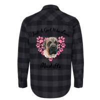 Just A Girl Who Loves Mastiffs Dogs Cute Puppy 3 Flannel Shirt | Artistshot