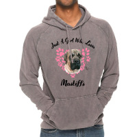 Just A Girl Who Loves Mastiffs Dogs Cute Puppy 3 Vintage Hoodie | Artistshot