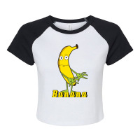 Banana 3 Raglan Crop Top | Artistshot