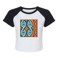 Retro Neo Toraja Motif Raglan Crop Top | Artistshot