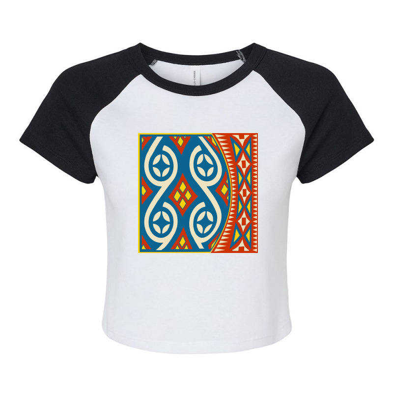 Retro Neo Toraja Motif Raglan Crop Top by angitouch | Artistshot