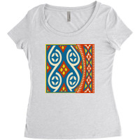 Retro Neo Toraja Motif Women's Triblend Scoop T-shirt | Artistshot