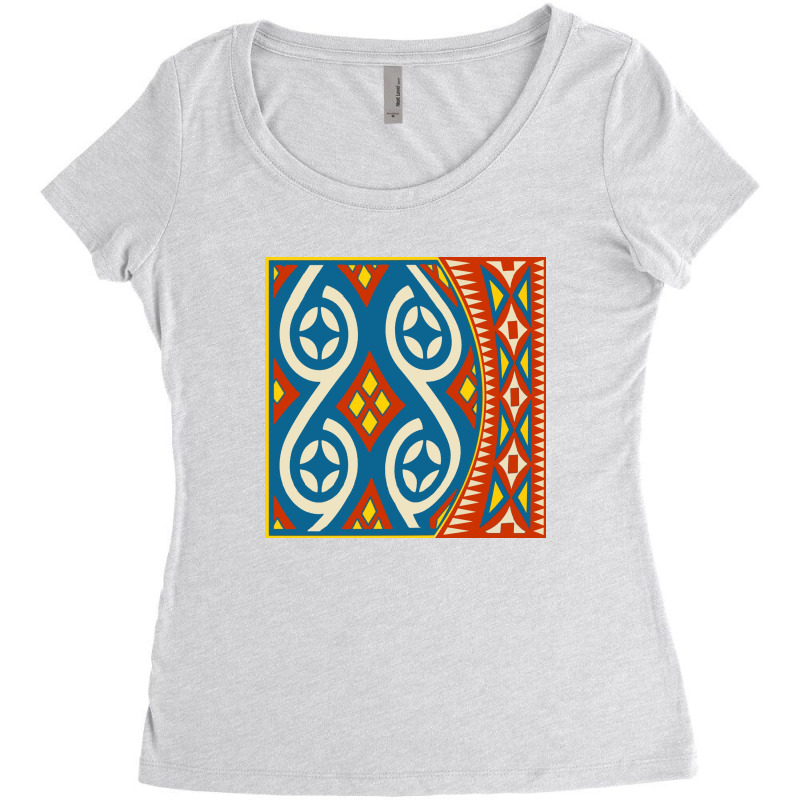 Retro Neo Toraja Motif Women's Triblend Scoop T-shirt by angitouch | Artistshot