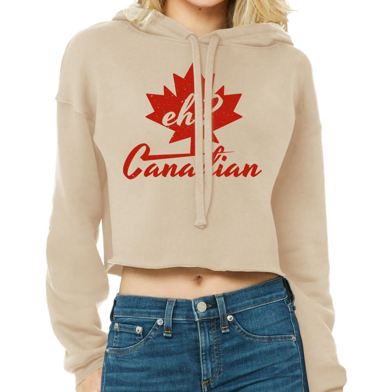 Eh? Canadian Cropped Hoodie by mouze_art | Artistshot