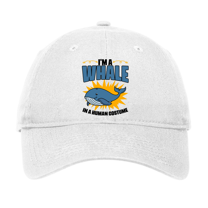 Im A Whale In A Human Costume Sea Life Marine Biol Adjustable Cap | Artistshot