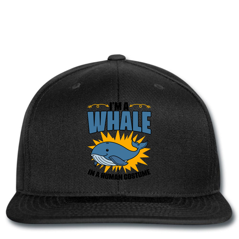 Im A Whale In A Human Costume Sea Life Marine Biol Printed Hat | Artistshot