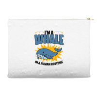 Im A Whale In A Human Costume Sea Life Marine Biol Accessory Pouches | Artistshot