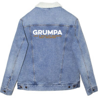 Grumpa Like A Regular Grandpa Only Grumpier C Unisex Sherpa-lined Denim Jacket | Artistshot