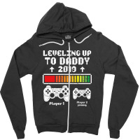 Leveling Up To Daddy 3 Zipper Hoodie | Artistshot