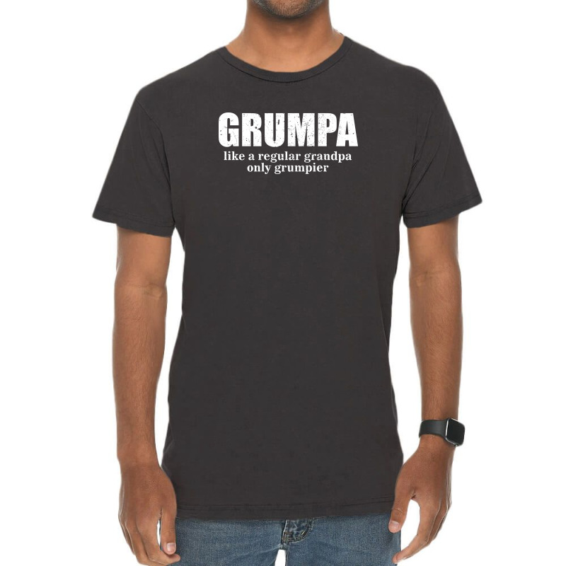 Grumpa Like A Regular Grandpa Only Grumpier D Vintage T-shirt | Artistshot