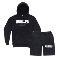Grumpa Like A Regular Grandpa Only Grumpier D Vintage Hoodie And Short Set | Artistshot
