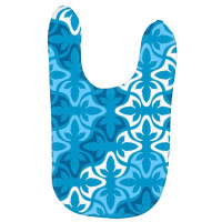 Neo Retro Floral Ethnic Blue Sanur Motifs Baby Bibs | Artistshot