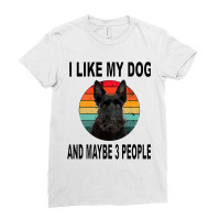 Like My Scottish Terrier Maybe 3 People Ladies Fitted T-shirt | Artistshot