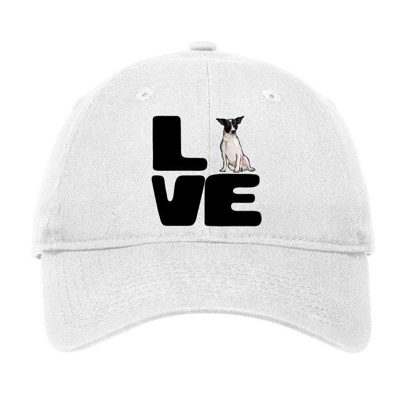 Love My Rat Terrier Dog Lover Gift Adjustable Cap by AyderStoner | Artistshot